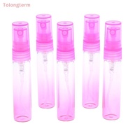 Tolongterm> 1/5pcs 5ml Gradient Rose Red Glass Perfume  Bottle Premium Mini Travel Carry Perfume Dis