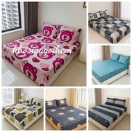 Bedding Set 3 Poly Cotton Mattress Cover 1m6x2m and 1m8x2m