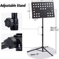 Portable Music Sheet Stand Lyrics Stand Heavy Duty Music Accessories Adjustable Folding Music Stand