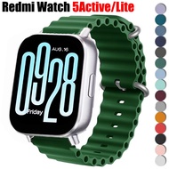 Ocean Silicone Sport Strap For Redmi Watch 5 Active Waterproof Band Man Woman 22mm 20mm For Xiaomi R