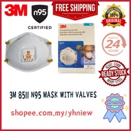3M N95 MASK 8511 WITH VALVES VALUE PACKAGE SHIP IN 24HOURS