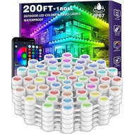 Q3MD 200FT Permanent Outdoor RGB Lights,Waterproof Smart LED Eaves Lights with App Remote Control,fo