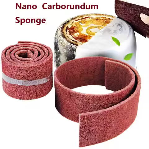 Diamond Sand Cleaning Cloth Sponges Caspian Stone Pot Clean Brush Rust Eraser Grit Scouring Pads For