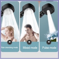 [5/10 High Quality] 3 Modes High Pressure Shower Head With Switch On Off Button Sprayer Water