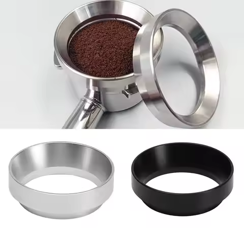 1pc 49MM Magnetic Coffee Dosing Ring Aluminum Dosing Ring Cup Funnel Coffee Filter Replacement Ring 