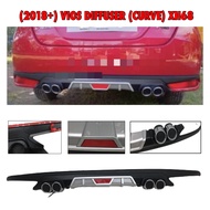 OC 2018 2019 2020 2021 2022 2023 TOYOTA Vios Curve Car Rear Bumper Diffusers Body Kits (7171)