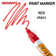 Mungyo - [ RED / WHITE / BLACK ] Paint Marker Pen / Korea Paint Marker Paint ( 3pcs / 6pcs / 12pcs|B