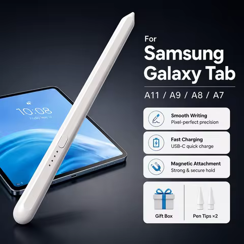 Capacitive Stylus for Samsung Galaxy Tab A11/A9/ A8/ A7 Lite Active Stylus Pen No Need Bluetooth Con