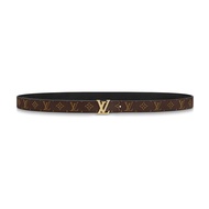 LV Women's Belt ICONIC PRECIOUS 20MM Exquisite Metal Buckle Old Flower Canvas Double sided Belt M0432V