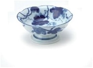 Indigo Dye Grape Dessert Pot AM-IB008