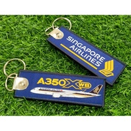 Keychain Airlines Airbus A350 XWB Woven Fabric