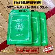 [Min 100Pcs] Custom Sablon Sampul Spp / Plastik Buku Tabungan Sekolah