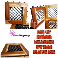decking drainase cell frame platycerium ukuran 30x30 cat kayu jati