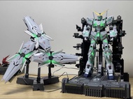 萬代mgex獨角獸全噴塗陰影成品+k廠燈