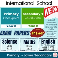 E2💯 Checkpoint Assessment Paper + Answer Year 6 Checkpoint Year 9 Science Test Math English Cambridg