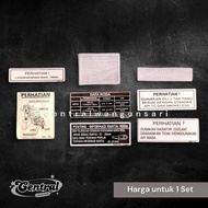 Full set Warning Stickers Important Attention Warning Stickers Full set