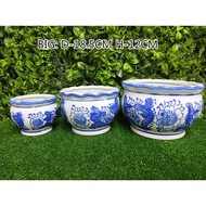 CERAMIC POT PLANTS POT ROUND SHAPE (4828)