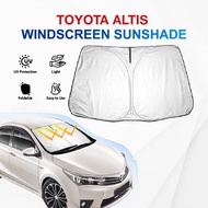Toyota Corolla Altis 2014-2018 G11 Front Windscreen Sunshade Car Custom Fit Foldable UV Protection