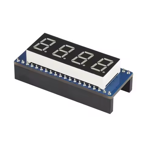 J1UL1N 4-Digit 8-Segment Display Module For Raspberry Pi Pico, Embedded 74HC595 Driver, SPI-Compatib
