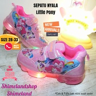 School Shoes School Shoes Girls' Shoes I31I1 Little Pony Led Light Upsepatu anak Ha