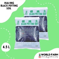 [Bundle of 2] Black Potting Soil (Total approx. 4kg), (4.5L x 2)