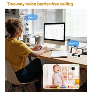 【LB0P】-Video Baby Monitor, Baby Caregiver, 4.3Inch IPS Screen Baby Camera Monitor Lullaby Feeding Al