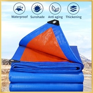 Blue Orange Waterproof Canvas Tarpaulin Sheet Shading Awning  Plastik Canvas Kereta Canvas Lori Canv