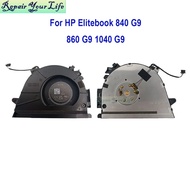iiLaptop CPU Cooling Fan For HP EliteBook 840 845 860 G9 1040 G9 HSN-145C HSN-145C-4 6 PC Cooler Rad