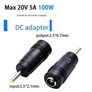 [Over 2 Pcs] DC5.5 * 2.1 to 2.5 * 0.7MM Male 5521 to 2507 Notebook Tablet Power DC Conversion Connec