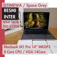 Macbook 14 M1 pro / Max 16GB 32GB 512GB 1TB 2TB iBOX