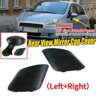 Car Accessories For Fiat Grand Punto 735596884 Rear View Mirror Cover Black Car Side Door Rearview S