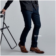 Delibra Premium Navy Blue Men's Long Chino Pants Cheap Men's Long Pants Slimfit Men's Pants Slim Fit