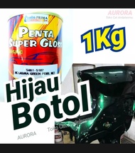 Cat Penta Hijau Botol 1Kg Penta Super Gloss Laguna Green Pearl Met Metalik 1 kilo Cat Mobil Motor