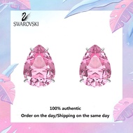 ♈Swarovski♈ M170529 925 sterling silver earrings decorated with pink teardrop crystals from GEMA (แจ