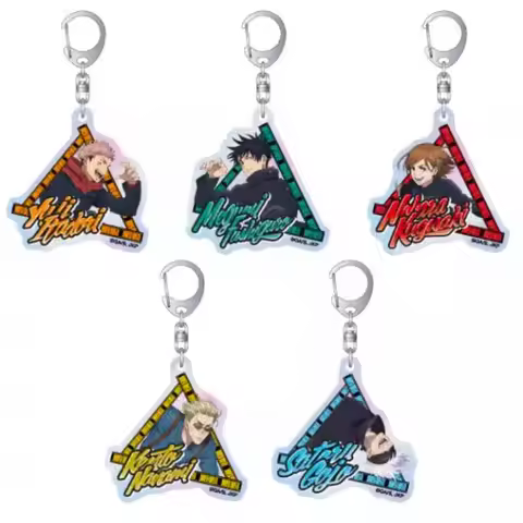bandai In StockJujutsu Kaisen Satoru Gojo Itadori Yuji Acrylic Keychain Collections Birthday Gifts A