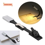 PEONYTWO Reading Clip Light Portable Eye Protection Kindle eBook Readers Stepless Dimming Lamp