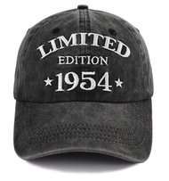 70th Birthday Gifts for Women Men, Vintage 1954 Limited Edition Hats, Embroidered Adjustable Cotton 