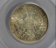 1892奥匈帝國銀幣 Austria 1 Florin silver(Franz Joseph I)[key date] 奧匈帝國建立於1867年2月