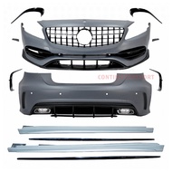 A CLASS W176 A45 AMG A180 A200 A250 A45 AMG Bodykit Facelift Set Bumper Front Side Skirt Rear Grill 