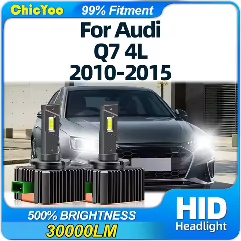 D3S LED Headlights Bulbs 120W 30000LM Car HID Xenon Lights 6000K Turbo Lamps For Audi Q7 4L 2010 201