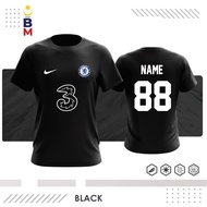 Baju Malaysia Chelsea Football Jersey Baju Bola Sepak CUSTOM NAME &amp; NUMBER MICROFIBER JERSI KASTEM MADE CETAK 9BF6