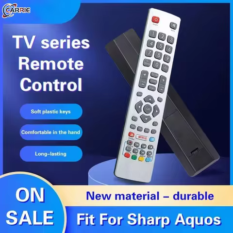 TV Remote Control for Sharp Aquos Replacement Remote Controller Portable Compatible with LC-32HG5141