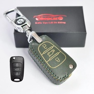 Leather car key case for KIA Morning, Picanto, Caren.. Hyundai Accent, I20, I30, Elantra old form. E