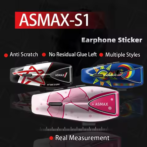 For Decoration ASMAX S1 Motorcycle Helmet Bluetooth Headset Protective Stickers Creative Bluetooth H