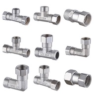 [IVY] Stainless Steel T Adapter G1/ 2" T-Valve Diverter Valve Three Way Device Hole For Bath  er Sho