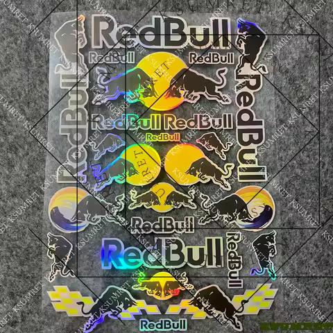 Laser For Red Bull Motorcycle Stickers Logo Decal