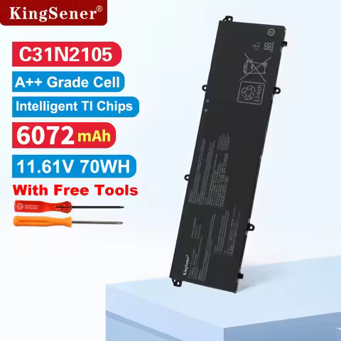 11.61V 70Wh C31N2105 Laptop Battery Suitable For ASUS Twin 15 K3502ZA12500 15.6" Notebook K3502ZA K3