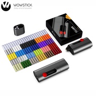 New Wowstick Cordless Electric Hot Melt Glue Pen Gluer 2000mAh Type-C Rechargeable Wireless DIY Art 
