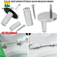 SME 2x Toilet Seat Hinges Top Close Soft Release Quick Fitting Heavy Duty Hinge Home