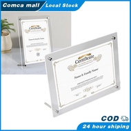 Picture Frame Acrylic Stand / Acrylic Transparent Photo Frame / Certificate Souvenir Photo Poster Di